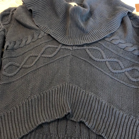 New York & Co Large cowl neck, cable knit sweater - Picture 2 of 4